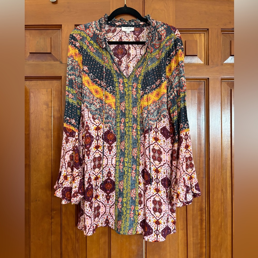 Women’s Tunic Shirt/Dress- Boho Style - Size Medium